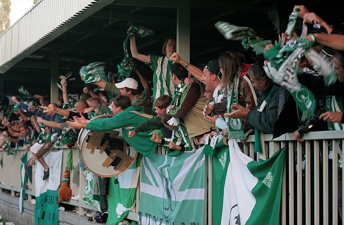 Radost po vstřeleném gólu.