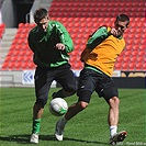 Předzápasový trenink v STA. Bohemka se připravuje na Brno.