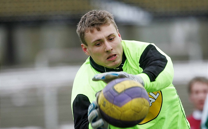 Gólman Jiří Havránek.