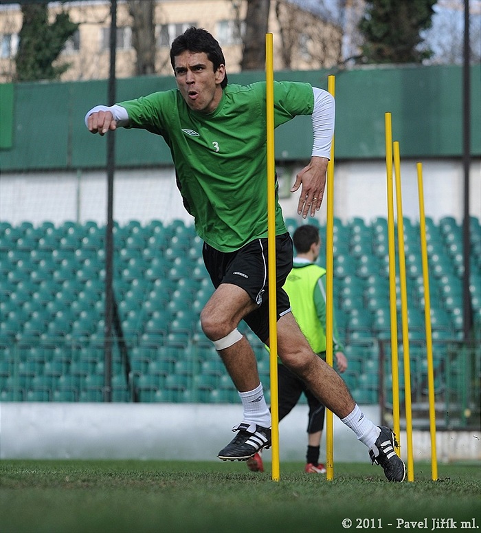 Předzápasový trénink v Ďolíčku. Bohemka se připravuje na Příbram.