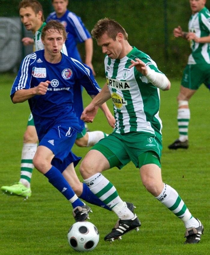 Miloslav Strnad se dostal na hřiště ve druhé půli.