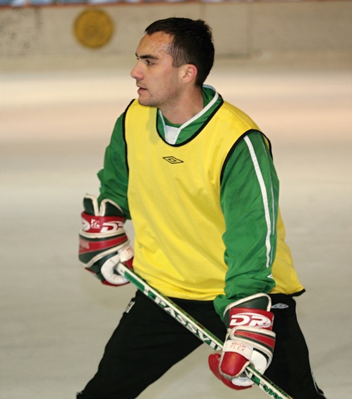 Michal Dian v hokejovém.