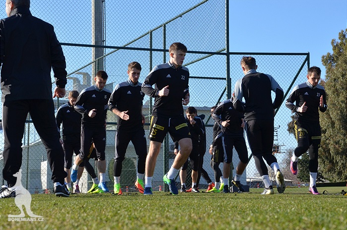 První trénink na soustředění