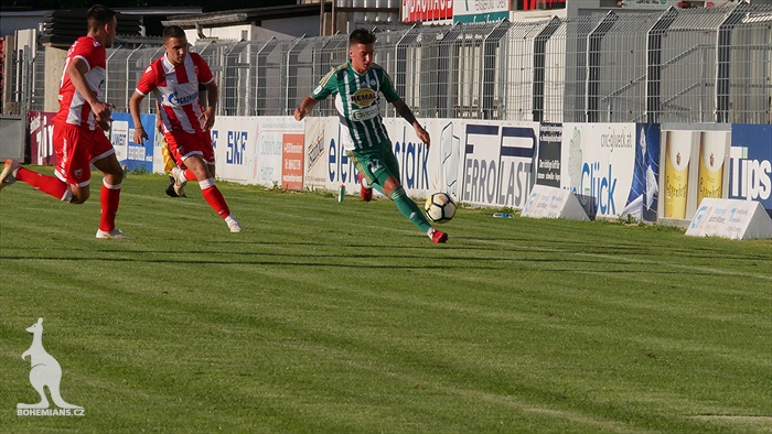 Bohemians Praha 1905 - FK Crvena zvezda Bělehrad 0:1 (0:0)