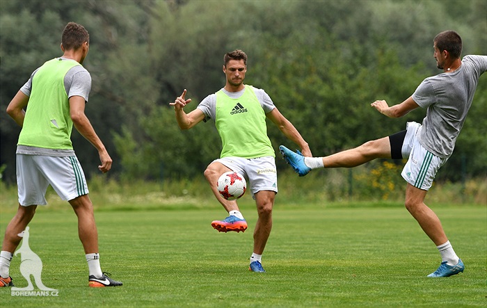 Trénink před utkáním s Karvinou
