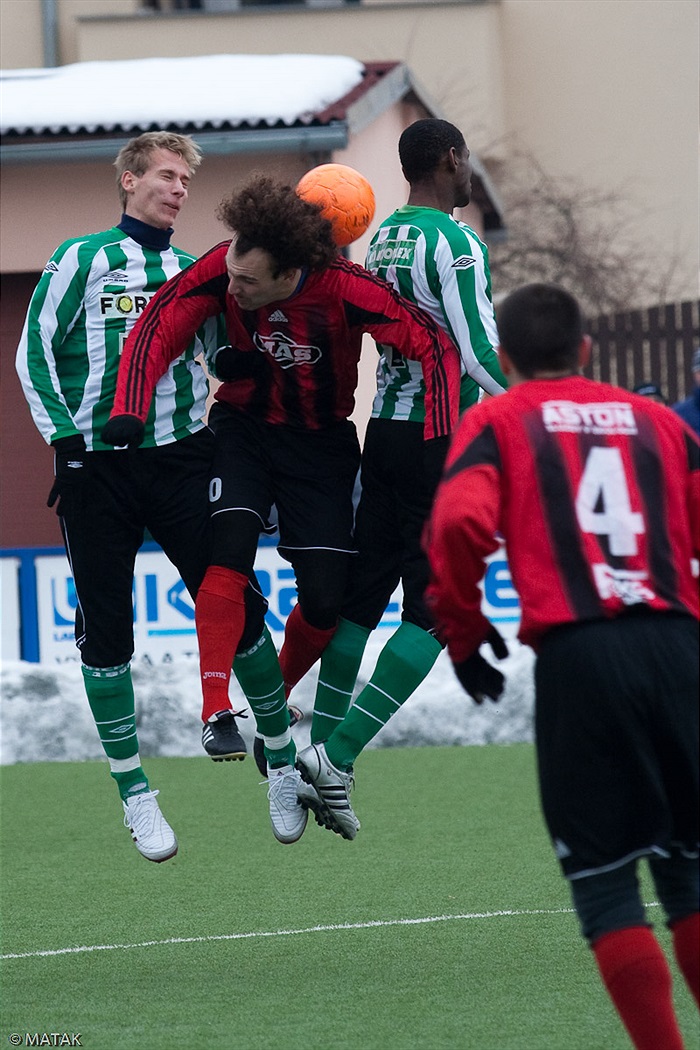 Utkání Dragoun cupu 2010 Bohemians B proti Sezimovu Ústí s výsledkem 4:4
