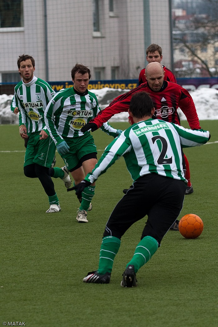 Utkání Dragoun cupu 2010 Bohemians B proti Sezimovu Ústí s výsledkem 4:4