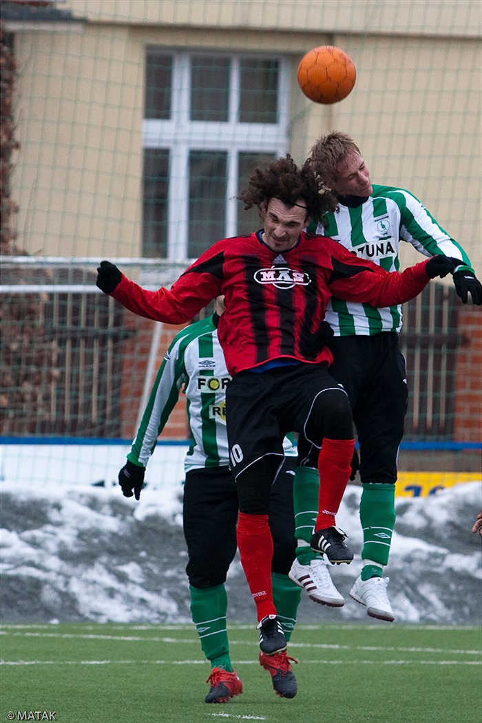 Utkání Dragoun cupu 2010 Bohemians B proti Sezimovu Ústí s výsledkem 4:4