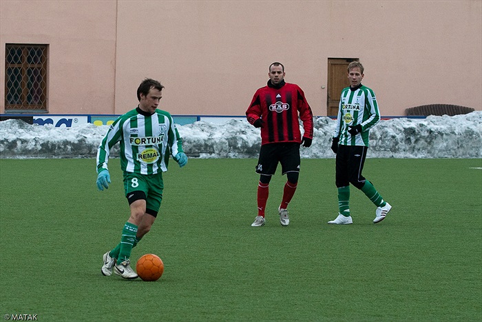 Utkání Dragoun cupu 2010 Bohemians B proti Sezimovu Ústí s výsledkem 4:4