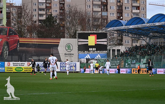 Hradec Králové - Bohemians 0:2 (0:2)