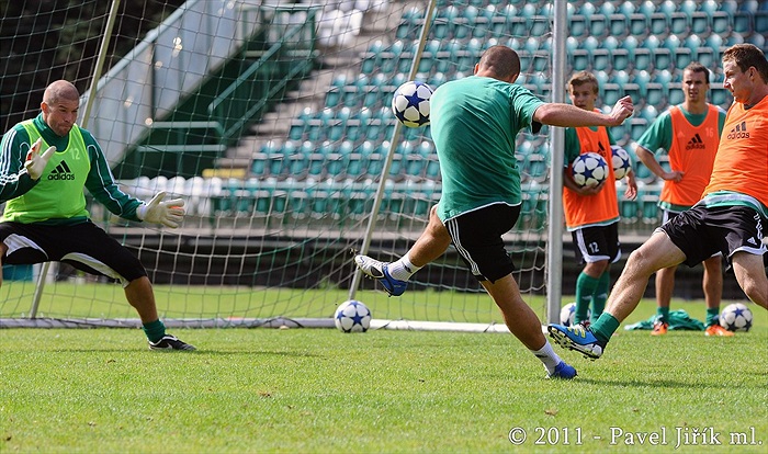 V úterý trénovala Bohemka dvoufázově