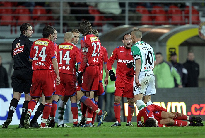 Strkanice na konci zápasu.