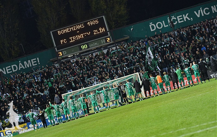 Bohemians - Zlín 3:2 (0:2)