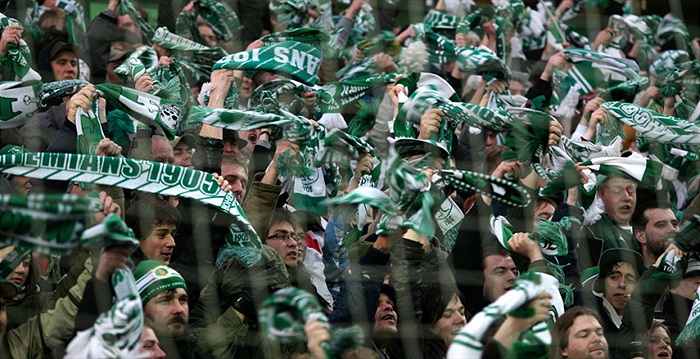 Radost z gólu v kotli