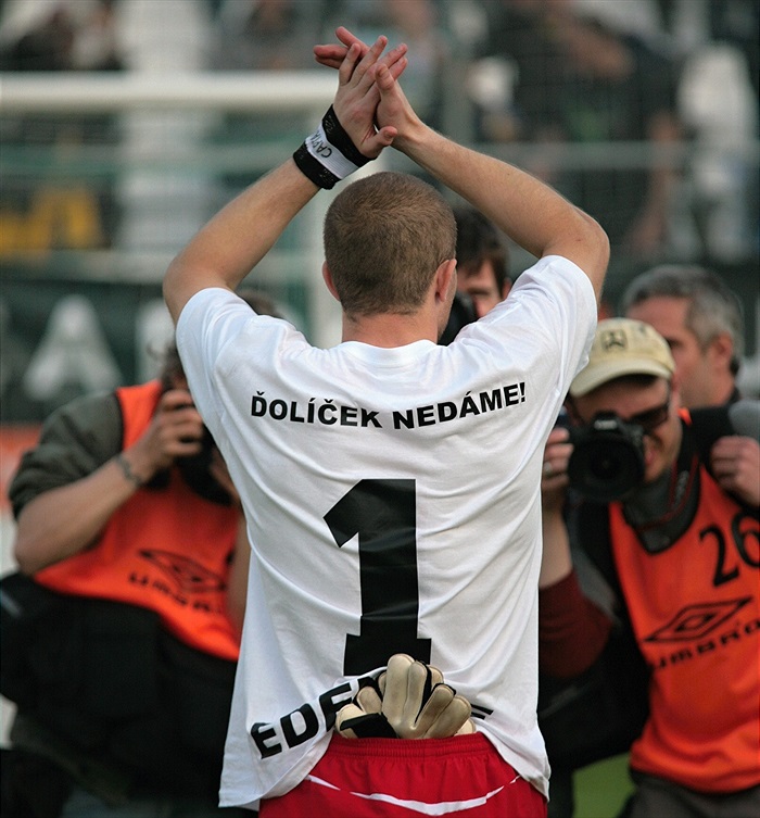 Radek Sňozík na straně fanoušků