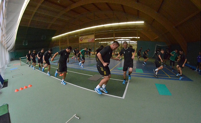 Dopolední trénink na soustředění