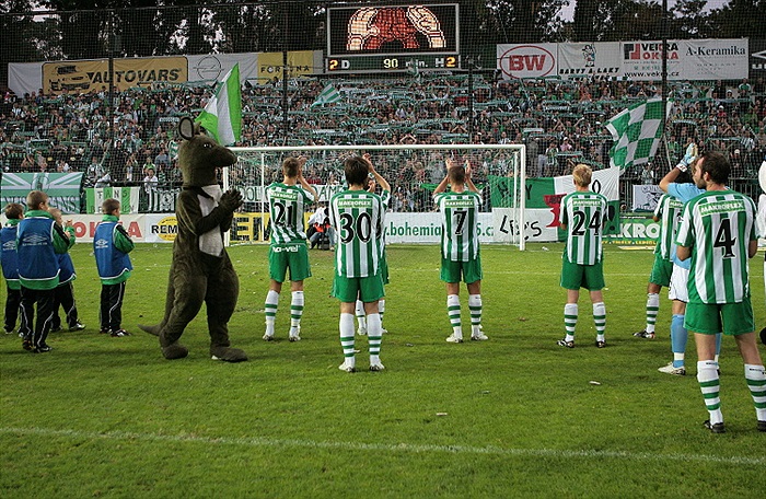 Děkovačka po utkání.