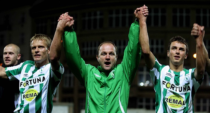 Děkovačka po utkání.