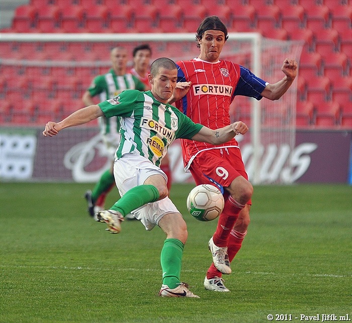 Bohemians 1905 - FC Zbrojovka Brno 2:1 (2:0)