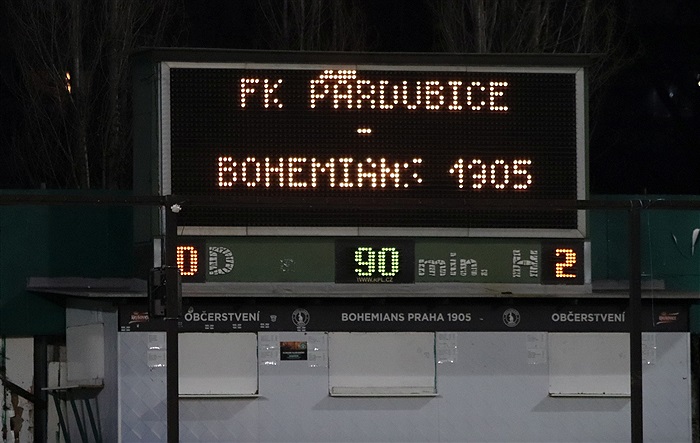 Pardubice - Bohemians 0:2 (0:1)