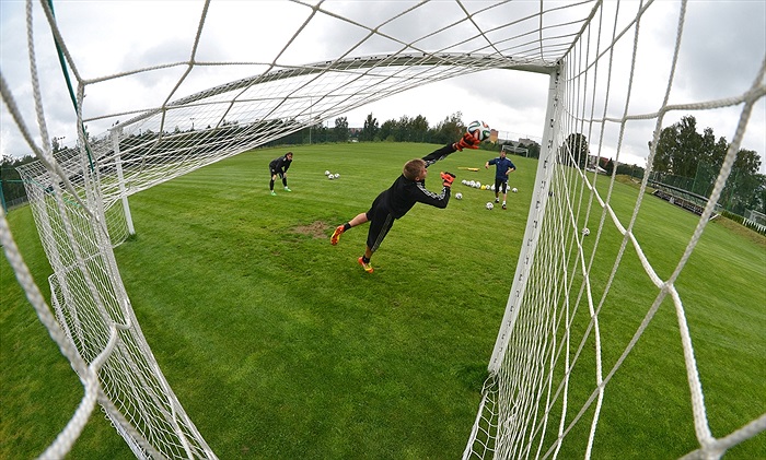 Brankářský trénink - Břízky, léto 2014