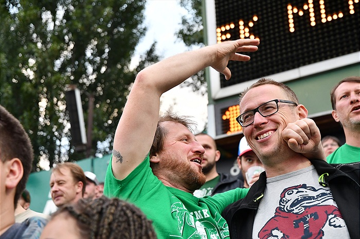 Dění na tribunách: Bohemians - Mladá Boleslav