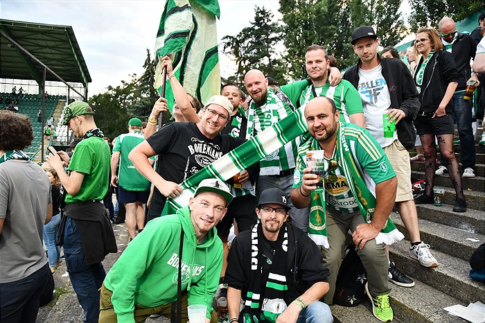 Dění na tribunách: Bohemians - Mladá Boleslav