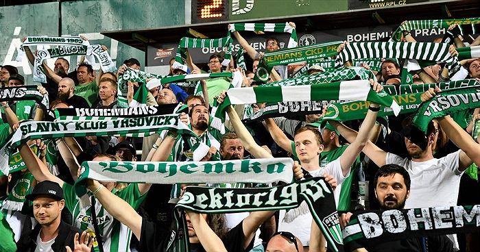 Dění na tribunách: Bohemians - Mladá Boleslav