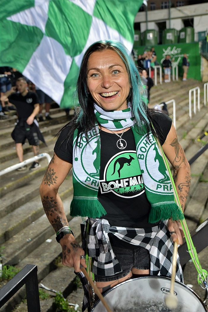 Dění na tribunách: Bohemians - Mladá Boleslav