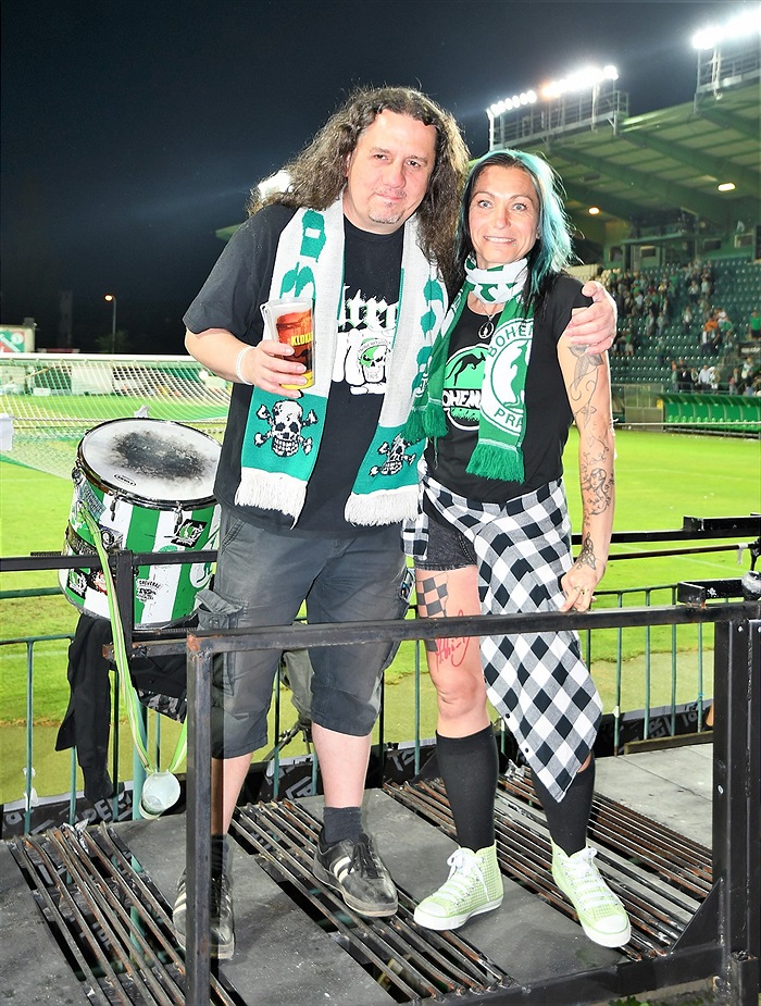 Dění na tribunách: Bohemians - Mladá Boleslav