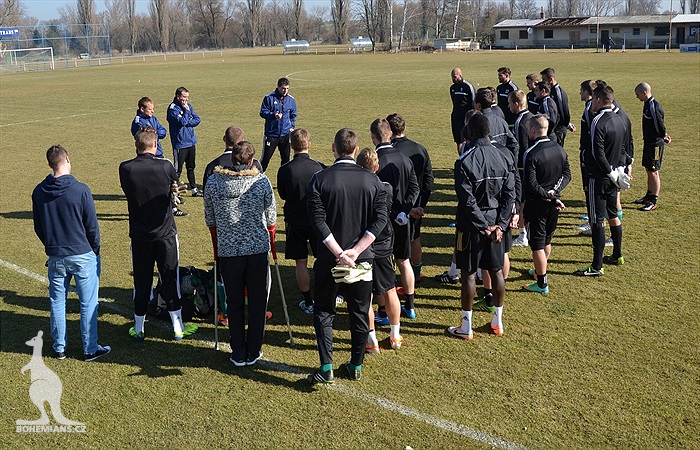 Trenér Klusáček vedl první trénink
