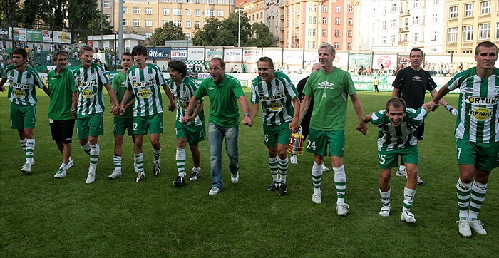 Děkovačka po utkání.