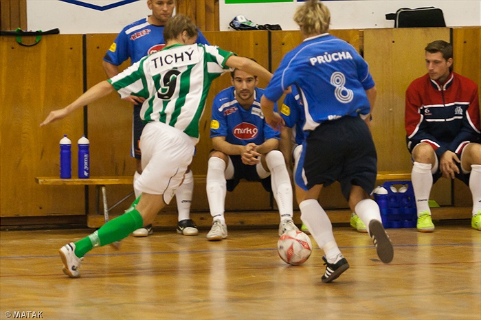 Utkání první ligy ve futsale Mělník  - Bohemians 1905 6:2