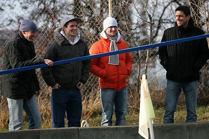 David Bartek přišel pozdravit své nedávné spoluhráče.