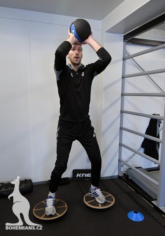 První trénink Michala Bárty