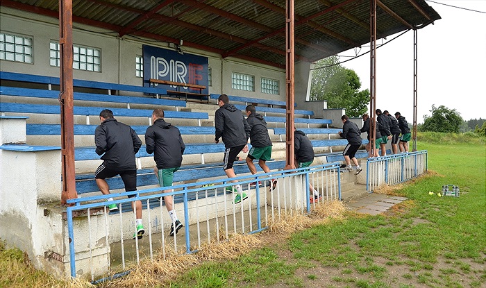 Páteční deštivý trénink