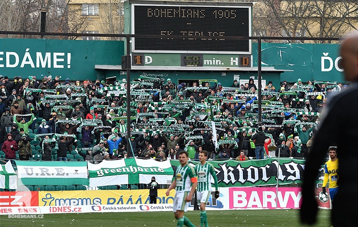 Bohemians Praha 1905 - FK Teplice 2:0 (0:0)