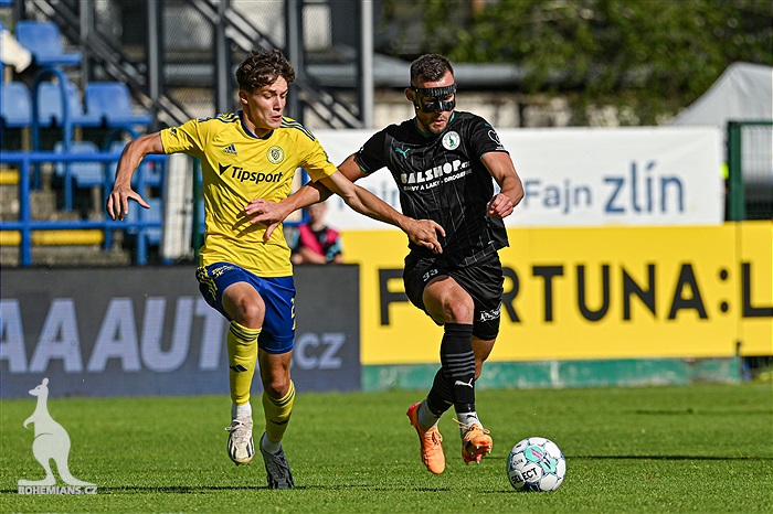 Zlín - Bohemians 1:2 (1:1)