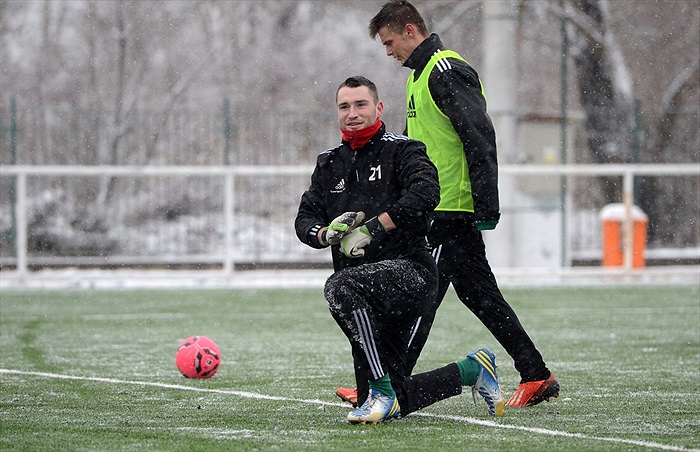 Trénink Bohemians včetně litevských hráčů