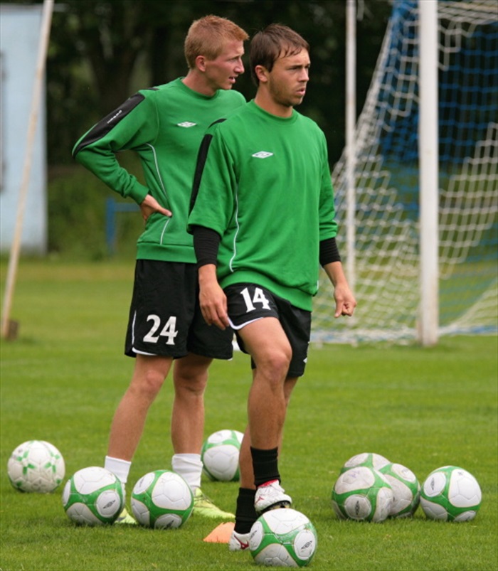 Jan Štohanzl v zeleno-bílém.