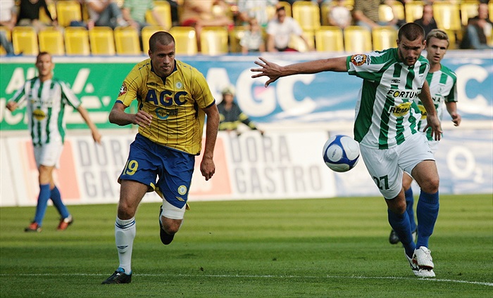 Sprinterský souboj Mareš a Cseh.