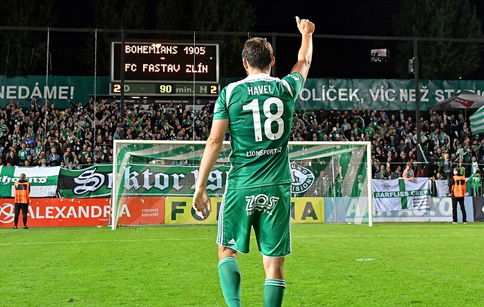 Bohemians - Zlín 2:2 (1:2)