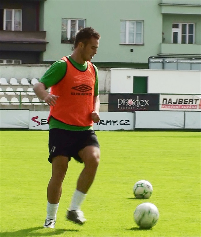 Rado Augustín poprvé na tréninku.