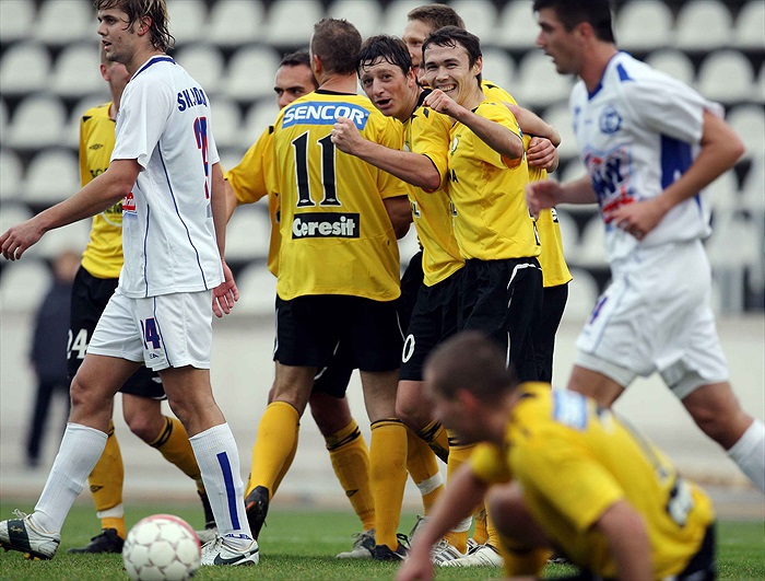 Radost po prvním gólu.