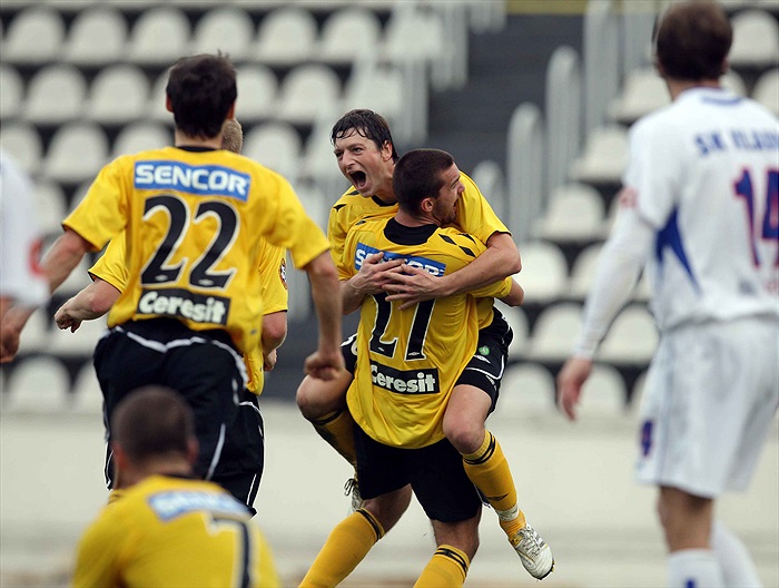 Radost po prvním gólu.