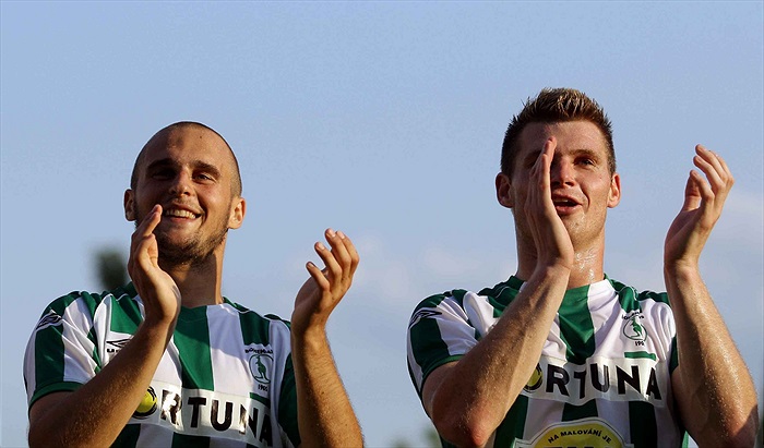 Rado Augustín a Míla Strnad děkují fanouškům.