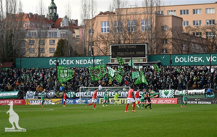 Bohemians - Brno 1:1 (0:0)