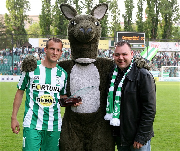 Ferenc Róth - muž utkání a patron Jan Florián, zastupitel Prahy 10.