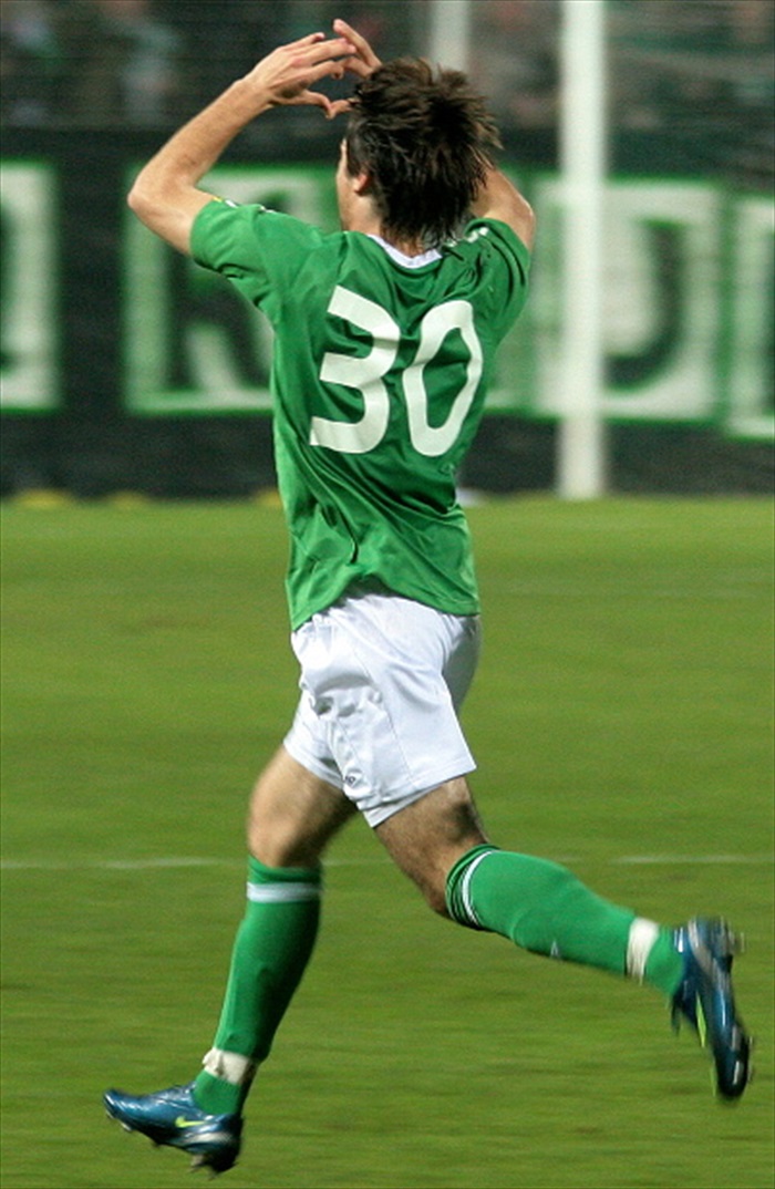 Morávek slaví srdcem...