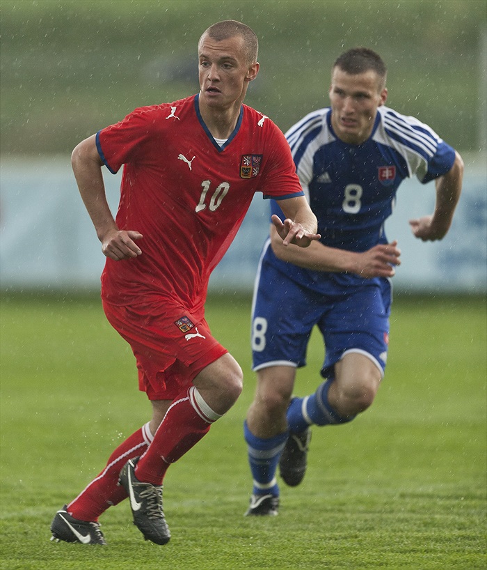 Martin Nešpor při reprezentační premiéře.